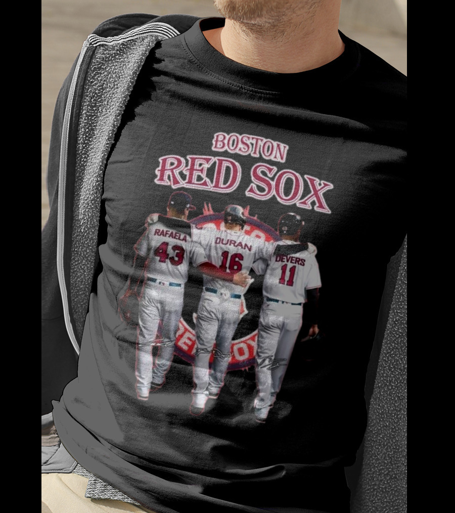 Boston Red Sox Rafaela Duran Devers 43 16 11 Signatures T-Shirt