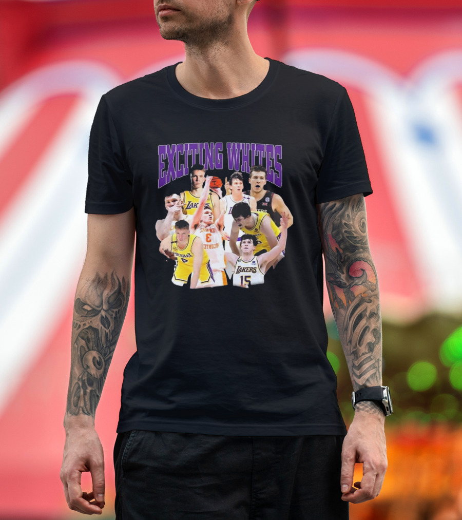 Dalton Knecht Austin Reaves Exciting Whites Lakers Basketball T-Shirt