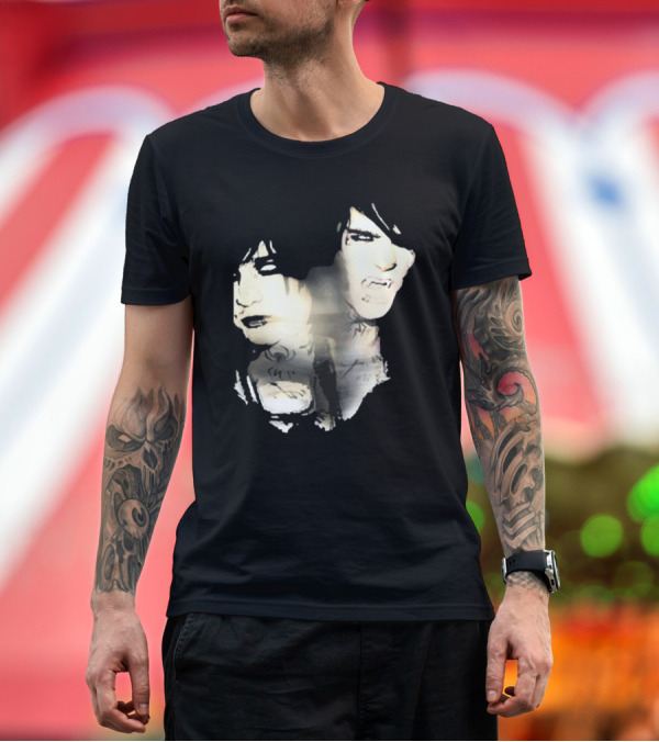 Premium T-Shirt: Johnnieguilbert Transformation Dual Expression Emo Vampire Aesthetic T-Shirt Johnnieguilbert Transformation Dual Expression Emo Vampire Aesthetic T-Shirt