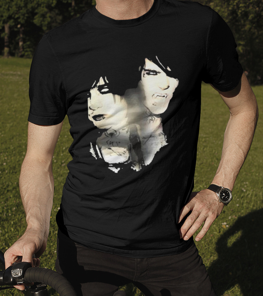 Johnnieguilbert Transformation Dual Expression Emo Vampire Aesthetic T-Shirt