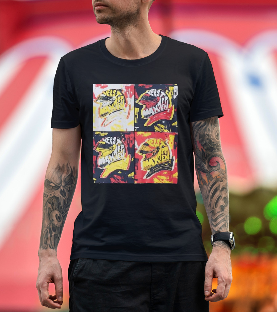 Red Bull Racing Verstappen Pop Art Helmet T-Shirt