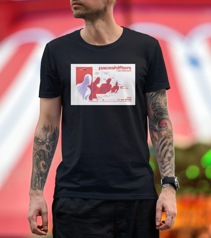 Paceshifters And Ian Clement Vera Groningen Netherlands November 23 2024 Vera Concertstraat 44 Artwork Kalle Wolters T-Shirt