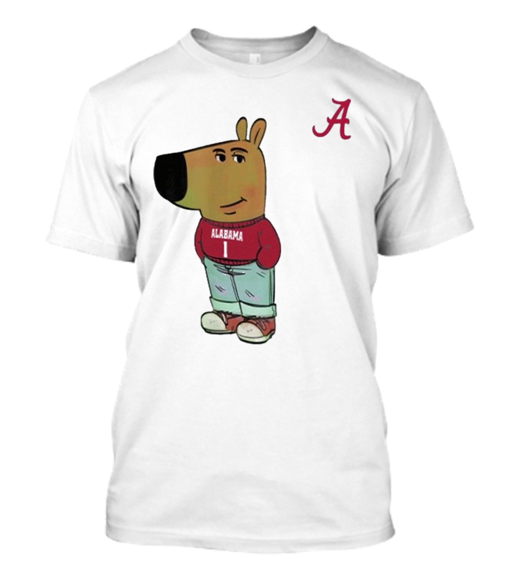 Alabama Crimson Tide Chill Cartoon Character T-Shirt
