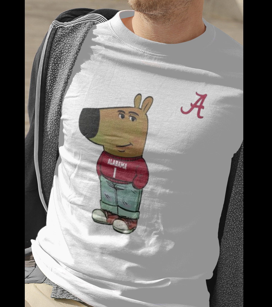 Alabama Crimson Tide Chill Cartoon Character T-Shirt