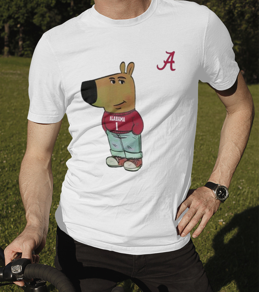 Alabama Crimson Tide Chill Cartoon Character T-Shirt