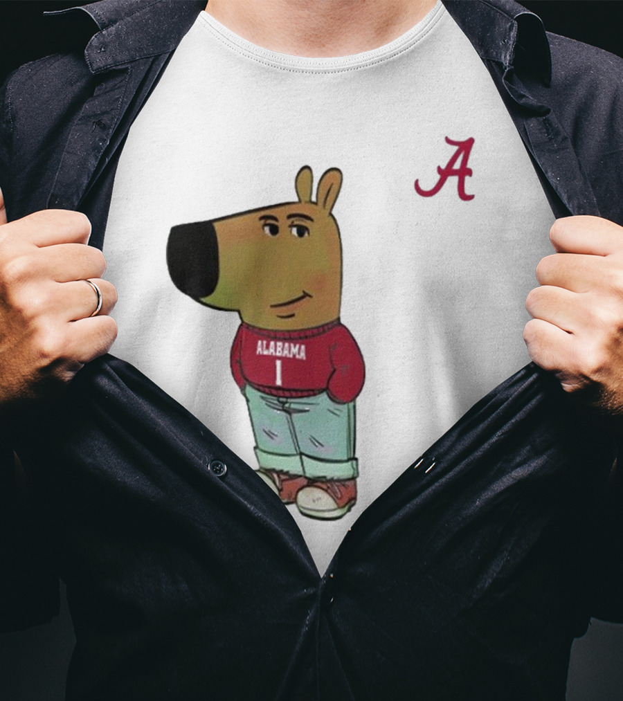 Alabama Crimson Tide Chill Cartoon Character T-Shirt
