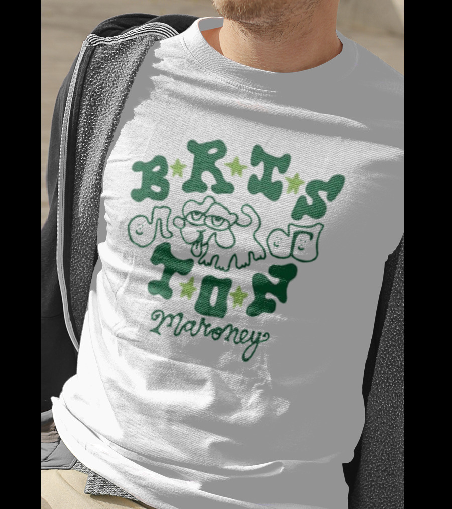 Briston Maroney Playful Dog And Stars T-Shirt