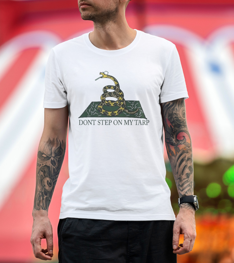Don’t Step On My Tarp Snake Logo Festival T-Shirt