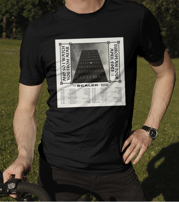 And So I Watch You From Afar European Tour April 2025 Scaler Album T-Shirt