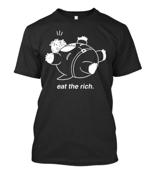Lameun Eat The Rich Cartoon Character T-Shirt
