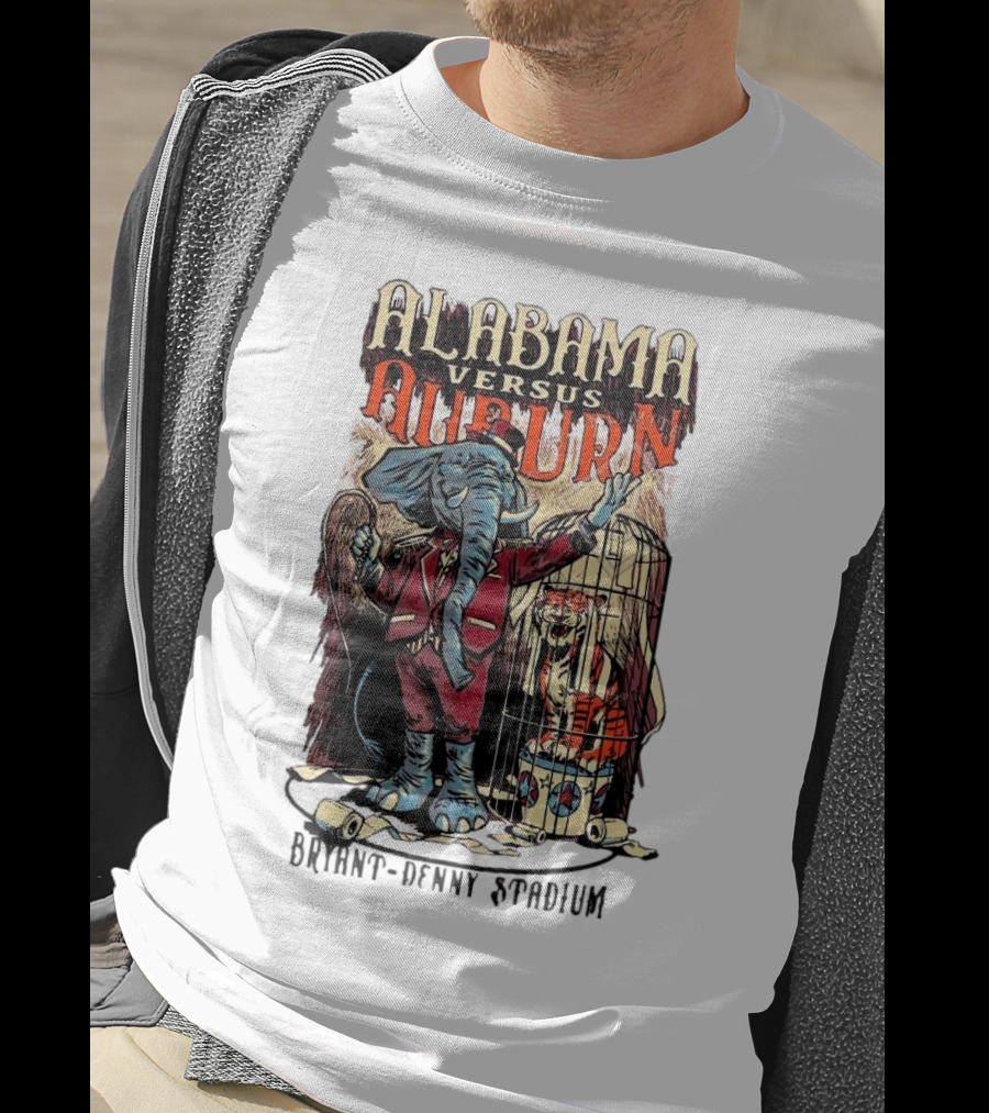 Alabama Versus Auburn Bryant-Denny Stadium Iron Bowl Week T-Shirt
