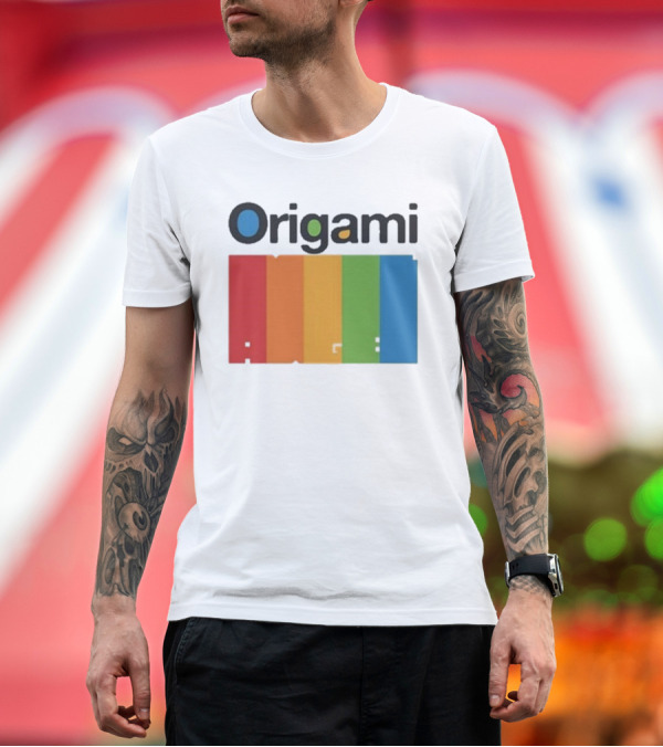 Premium T-Shirt: Origami Spectrum Rainbow Blocks T-Shirt Origami Spectrum Rainbow Blocks T-Shirt