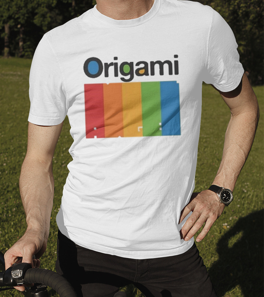 Origami Spectrum Rainbow Blocks T-Shirt