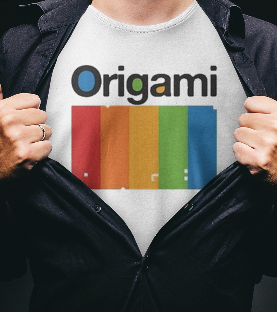 Origami Spectrum Rainbow Blocks T-Shirt