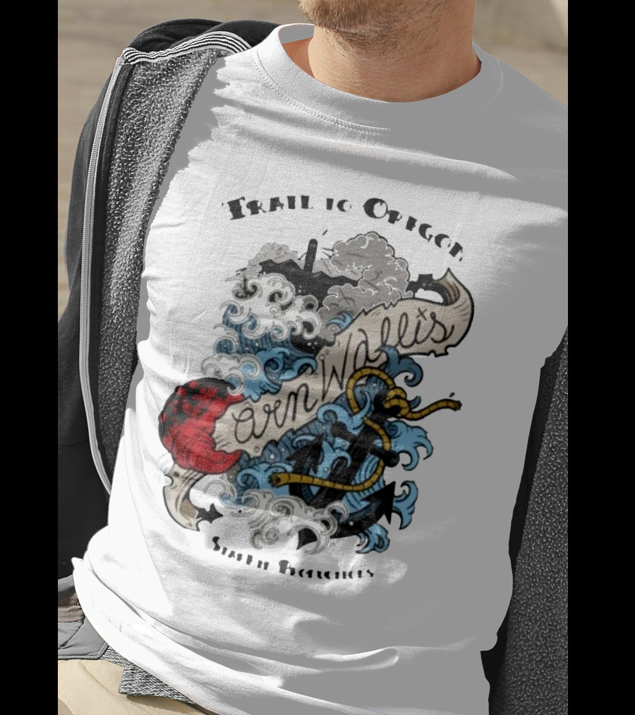 Trail To Oregon Cornwallis Ship Features T-Shirt