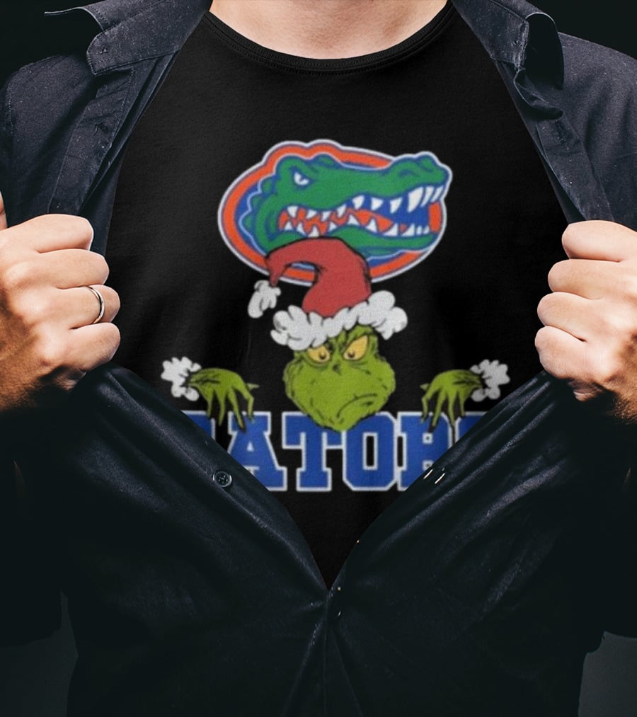 Florida Gators Grinch Christmas Football T-Shirt