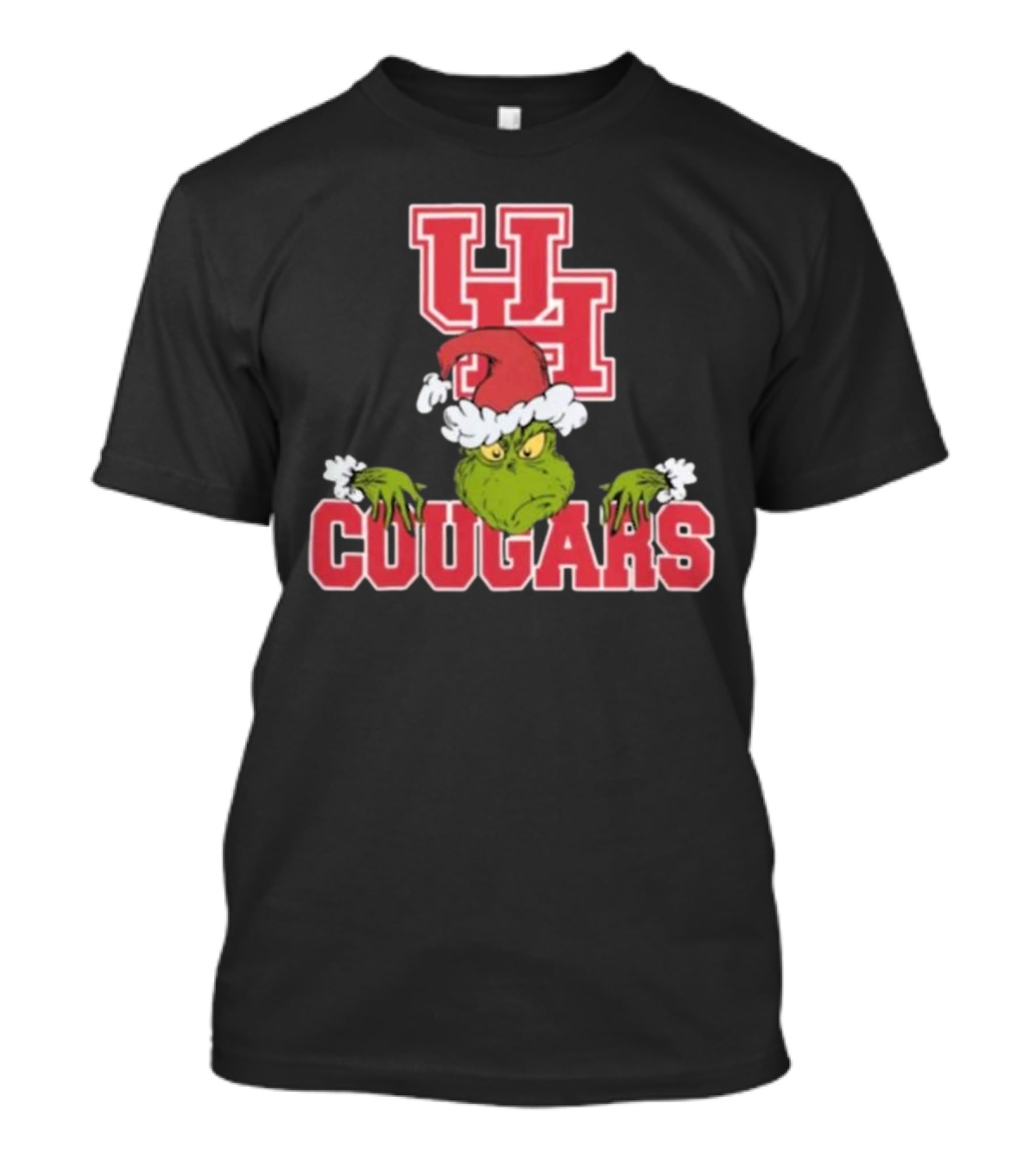 NCAA Houston Cougars Grinch Christmas T-Shirt