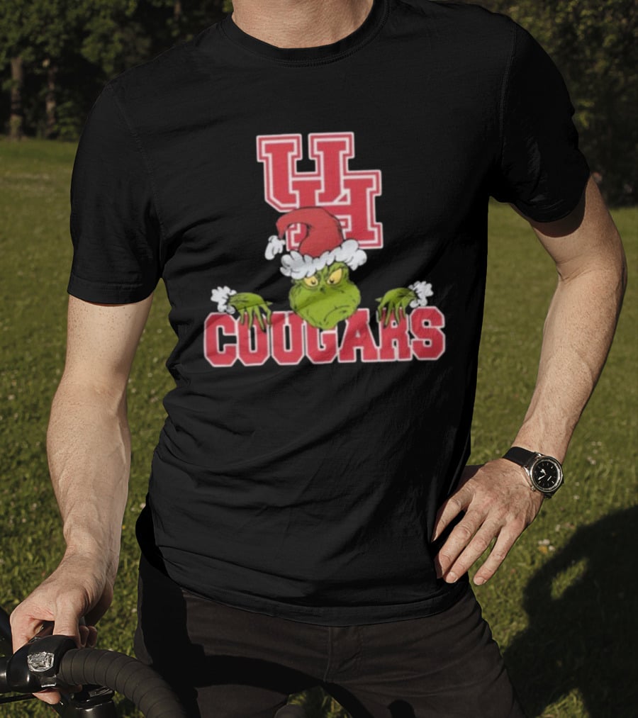 NCAA Houston Cougars Grinch Christmas T-Shirt