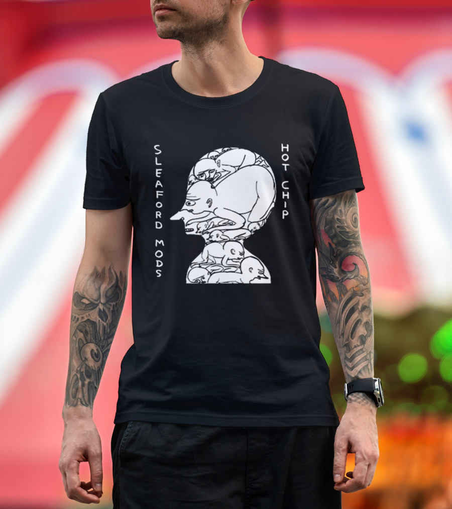 Sleaford Mods Hot Chip Abstract Figure Array T-Shirt