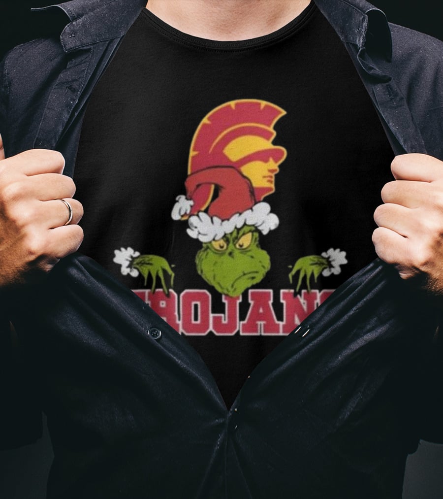 USC Trojans Football Grinch Christmas T-Shirt