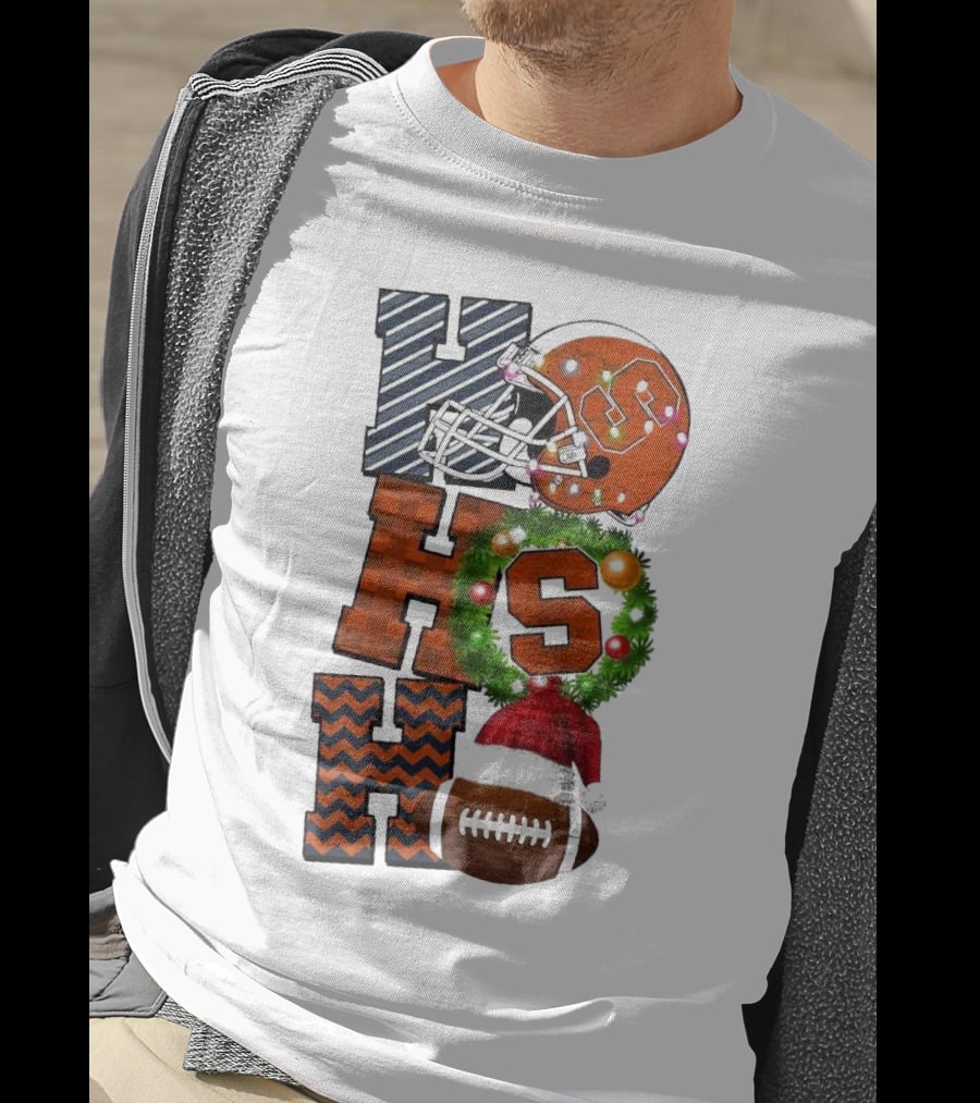 Syracuse Orange Football Ho Ho Ho Christmas Game Day T-Shirt