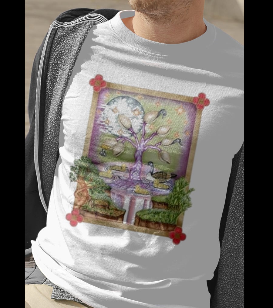 Crumbtheband Crumb Amama Enchanted Tree And Celestial Harmony T-Shirt
