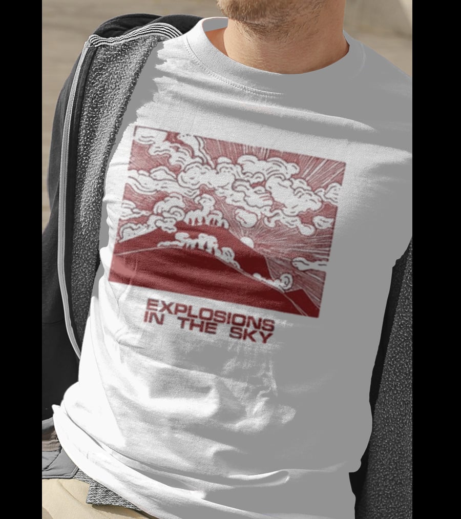 Explosions In The Sky End Natural Cloud Mountain Landscape T-Shirt