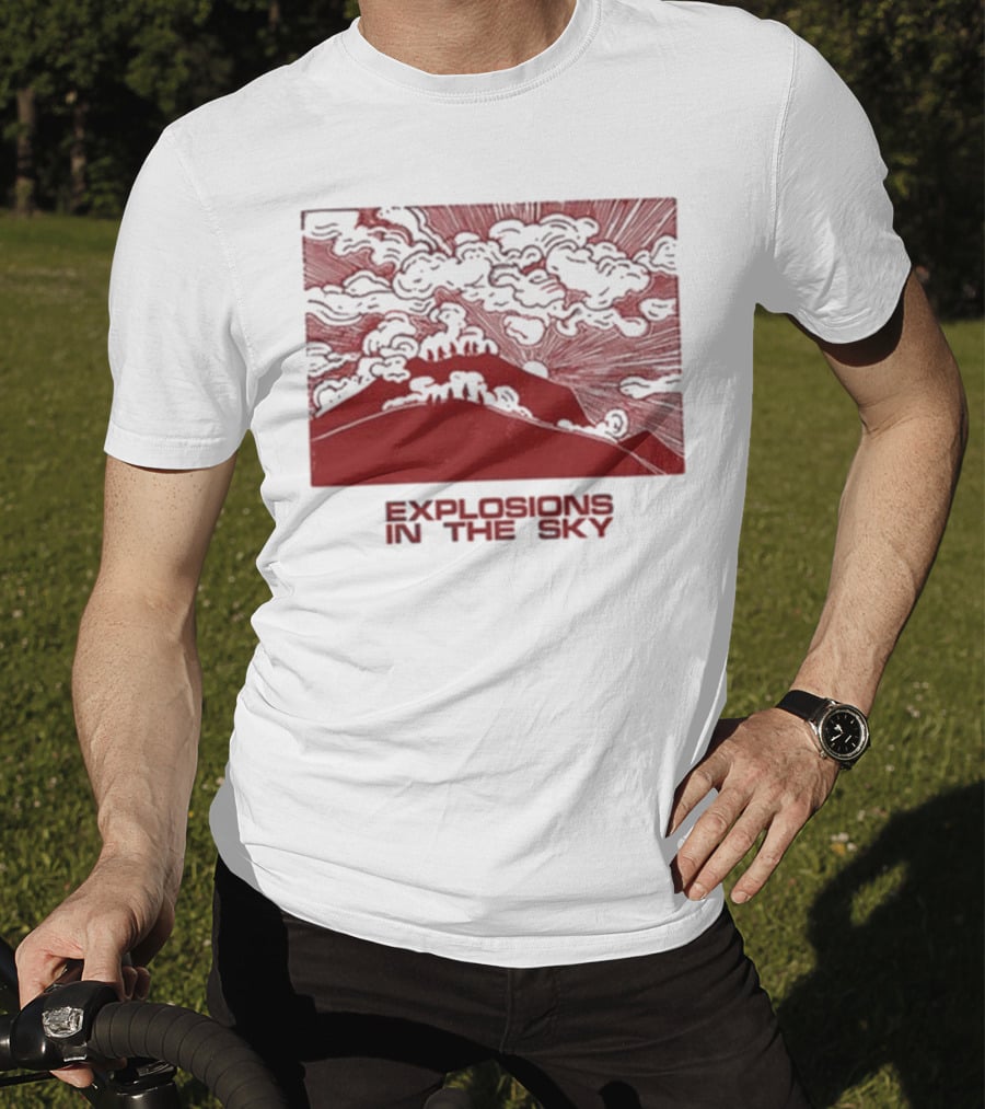 Explosions In The Sky End Natural Cloud Mountain Landscape T-Shirt