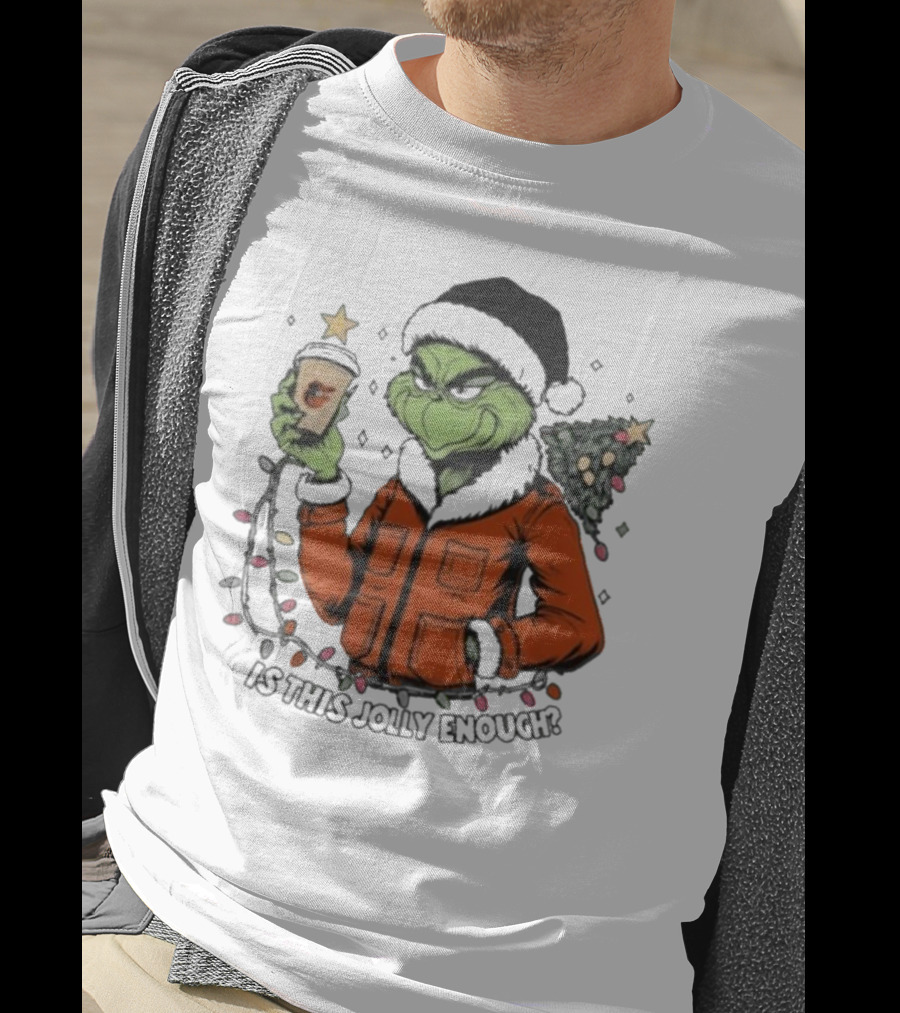 Baltimore Orioles Grinch Santa Is This Jolly Enough Merry Christmas T-Shirt