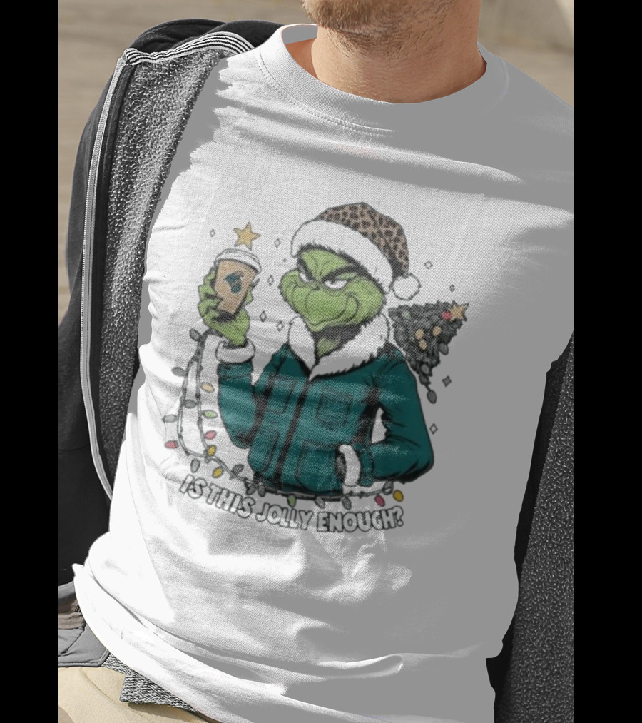 Coastal Carolina Chanticleers Santa Grinch Is This Jolly Enough Merry Christmas T-Shirt