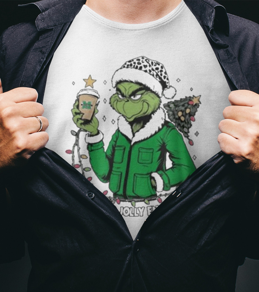 Marshall Thundering Herd Santa Grinch Is This Jolly Enough Merry Christmas T-Shirt