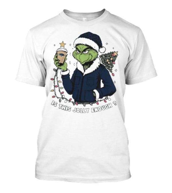 Nevada Wolf Pack Santa Grinch Is This Jolly Enough Merry Christmas T-Shirt
