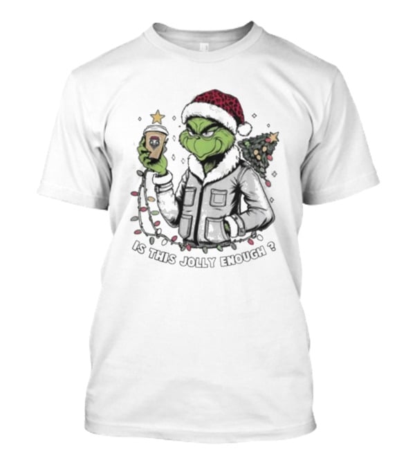 New Mexico Lobos X Santa Grinch Is This Jolly Enough Merry Christmas Festival T-Shirt
