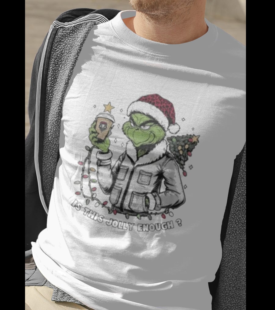 New Mexico Lobos X Santa Grinch Is This Jolly Enough Merry Christmas Festival T-Shirt