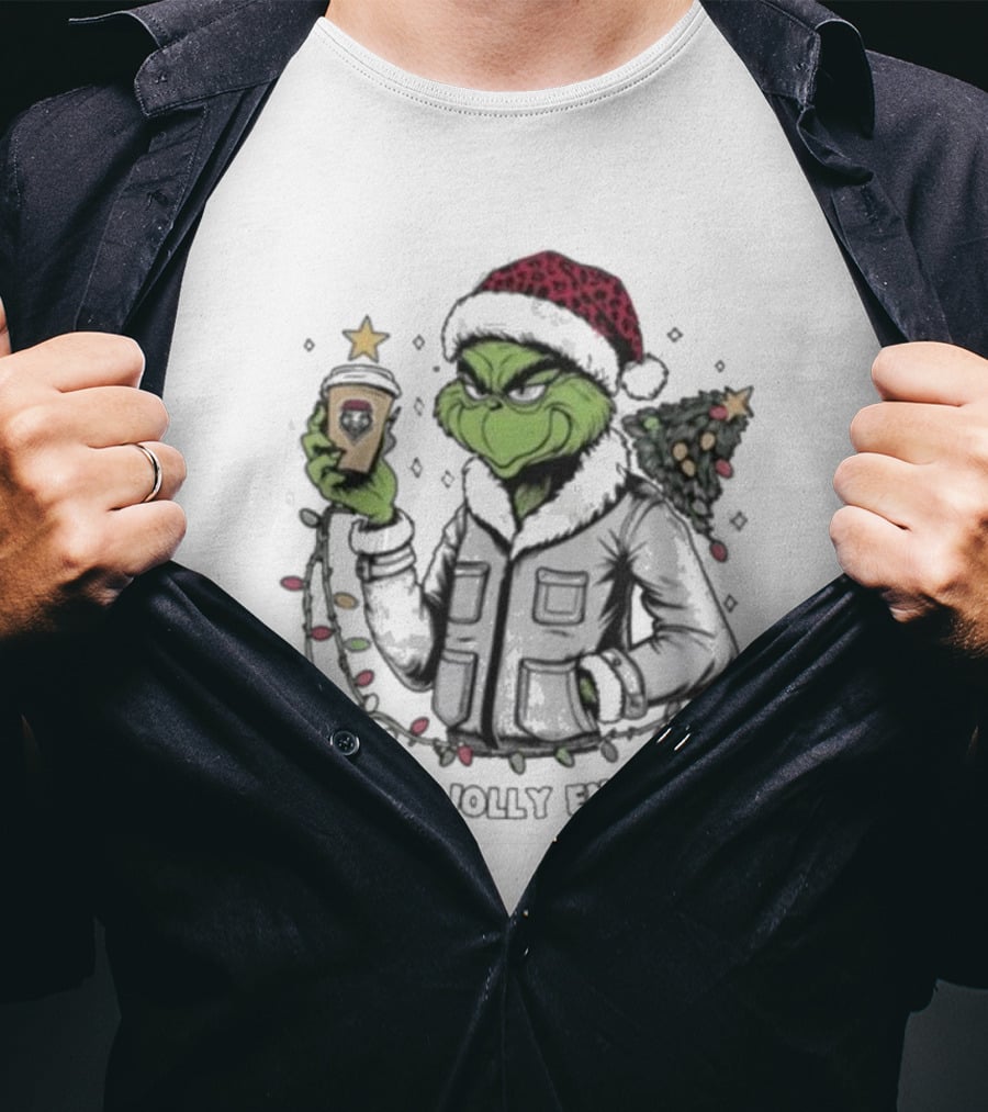 New Mexico Lobos X Santa Grinch Is This Jolly Enough Merry Christmas Festival T-Shirt