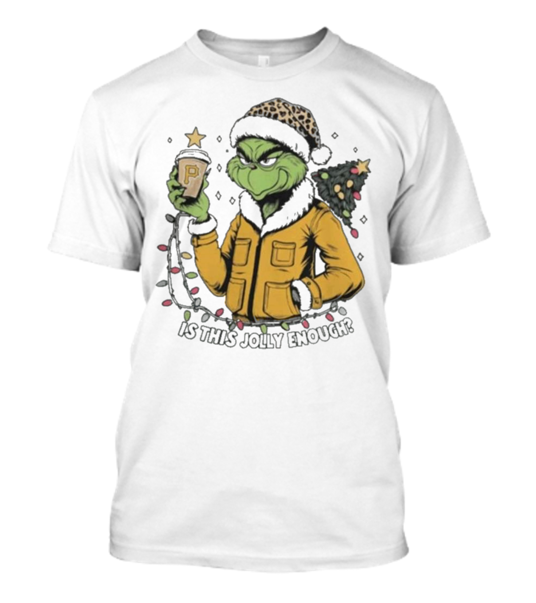 Pittsburgh Pirates Grinch Christmas Is This Jolly Enough Holiday T-Shirt