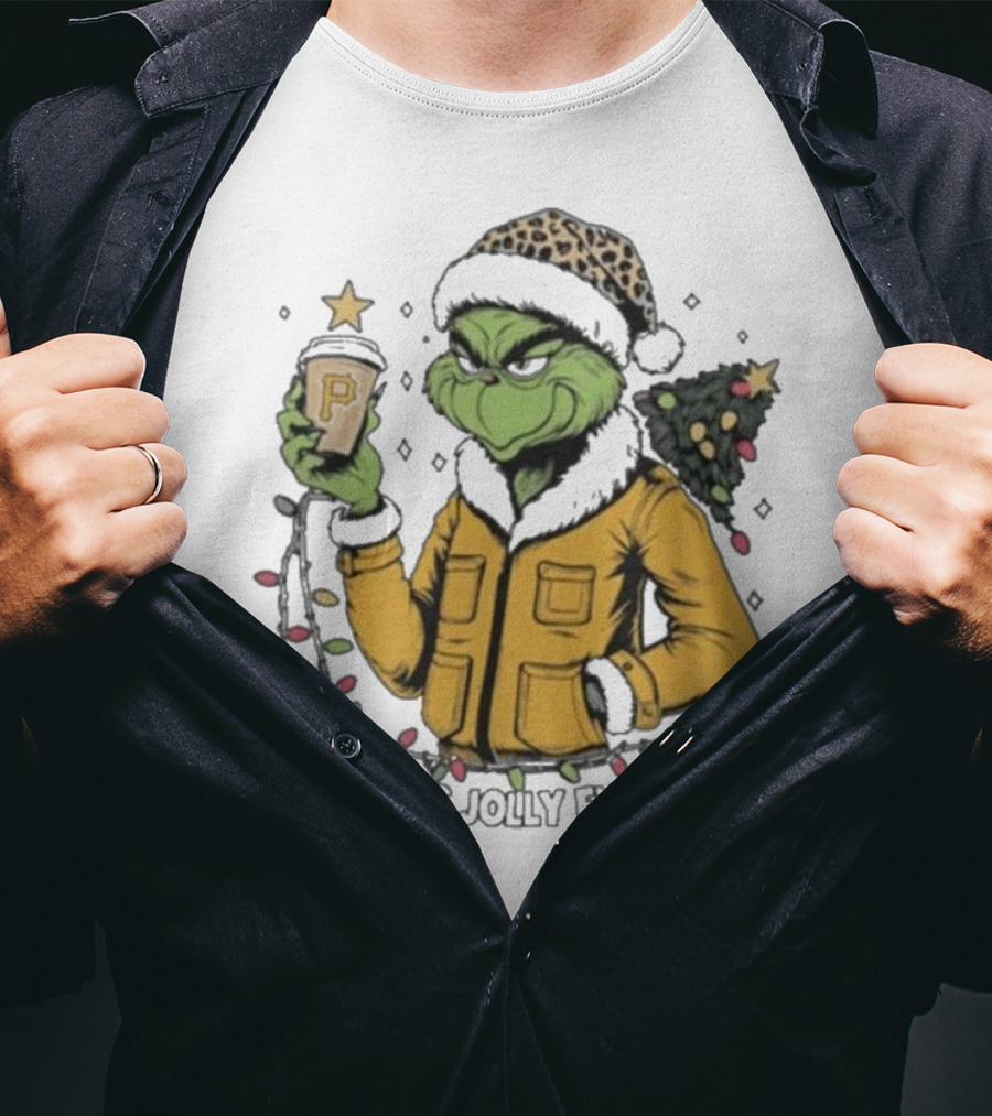 Pittsburgh Pirates Grinch Christmas Is This Jolly Enough Holiday T-Shirt