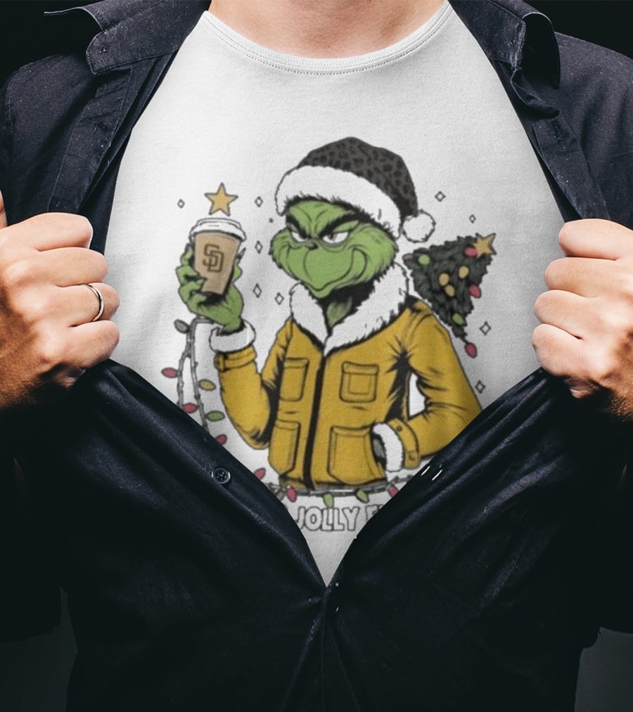 San Diego Padres Grinch Is This Jolly Enough Merry Christmas T-Shirt