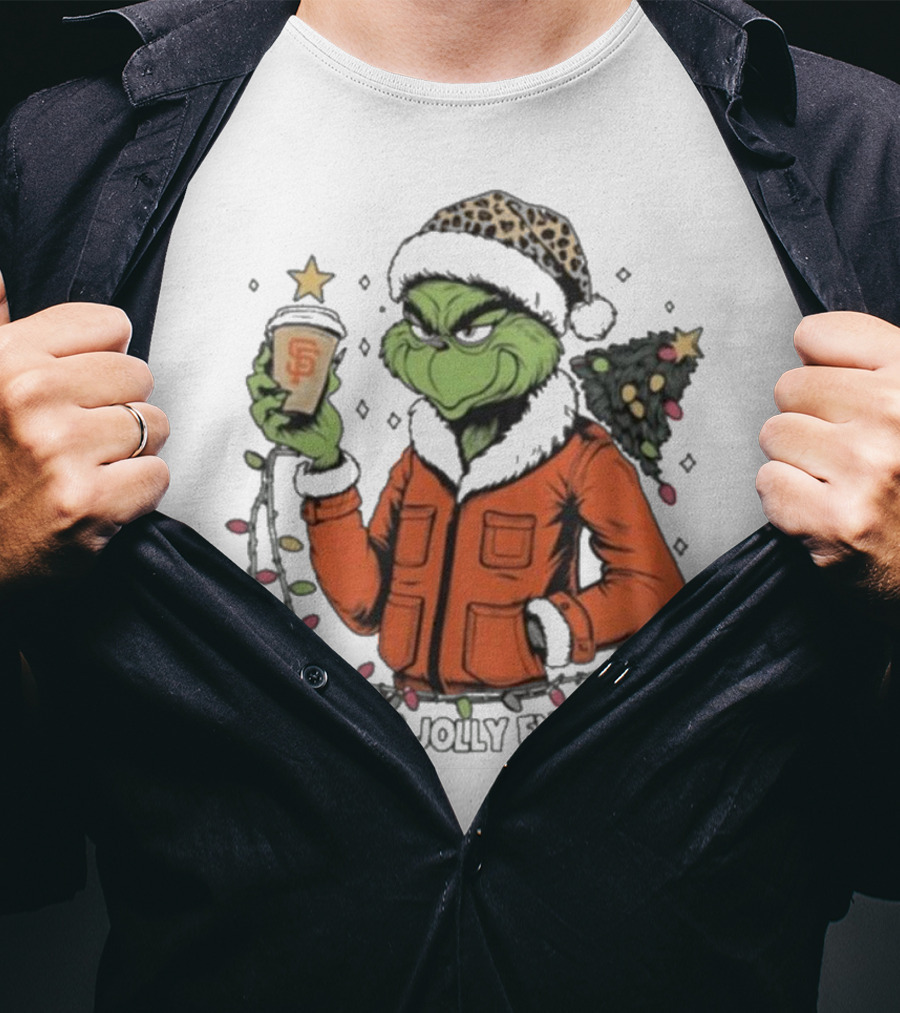 San Francisco Giants Grinch Is This Jolly Enough Merry Christmas T-Shirt