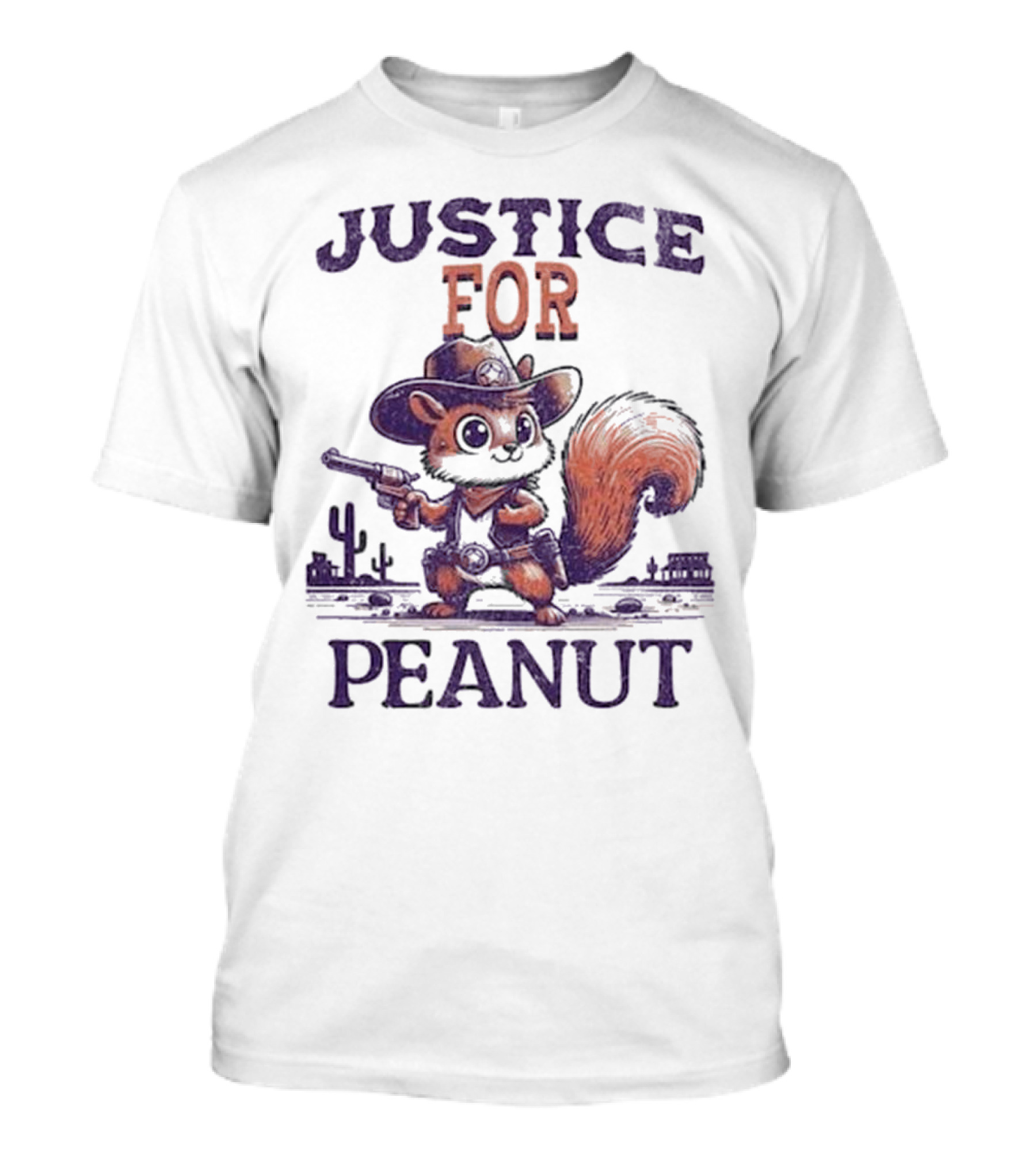 Justice For Peanut The Cowboy Squirrel T-Shirt
