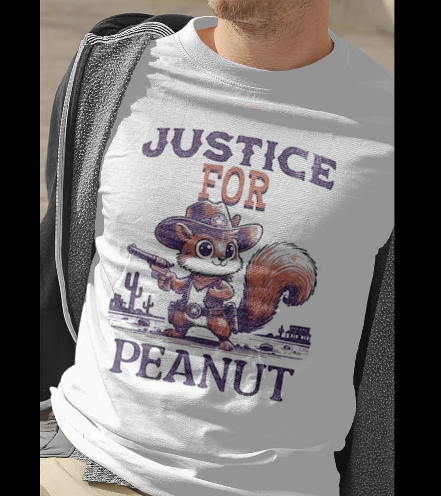 Justice For Peanut The Cowboy Squirrel T-Shirt