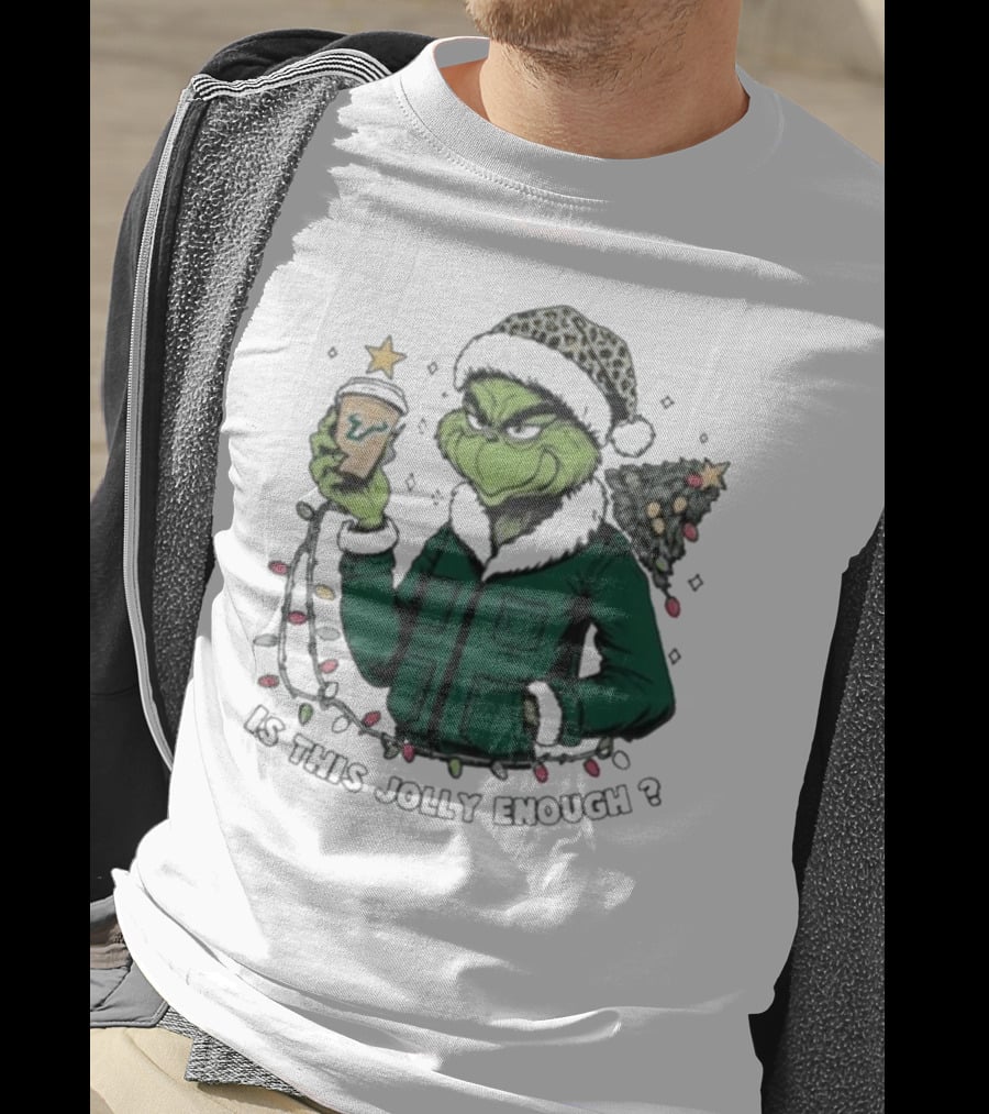 South Florida Bulls Grinch Is This Jolly Enough Merry Christmas T-Shirt
