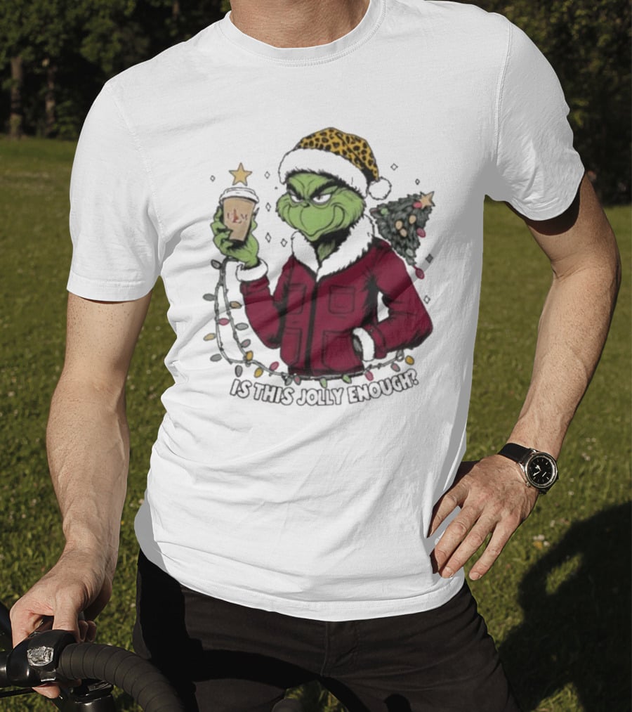 ULM Warhawks Santa Grinch Coffee Christmas Is This Jolly Enough T-Shirt