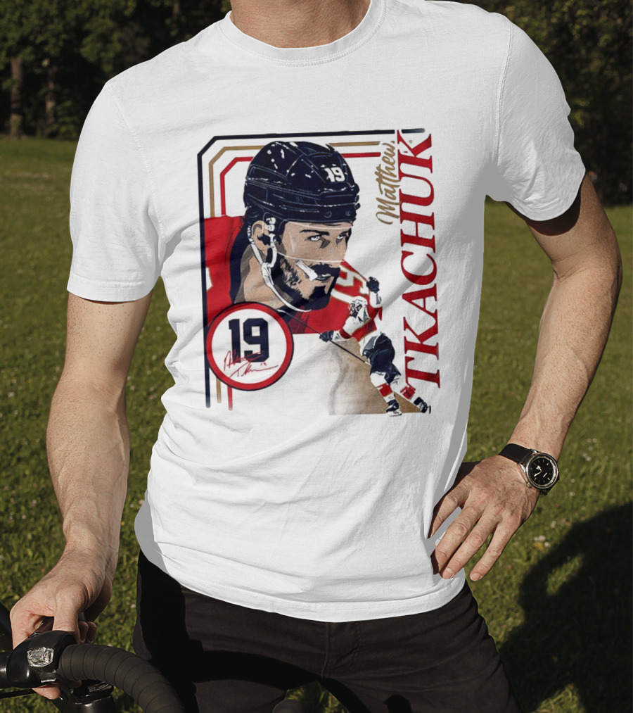 Matthew Tkachuk Number 19 Collage Frame Hockey T-Shirt