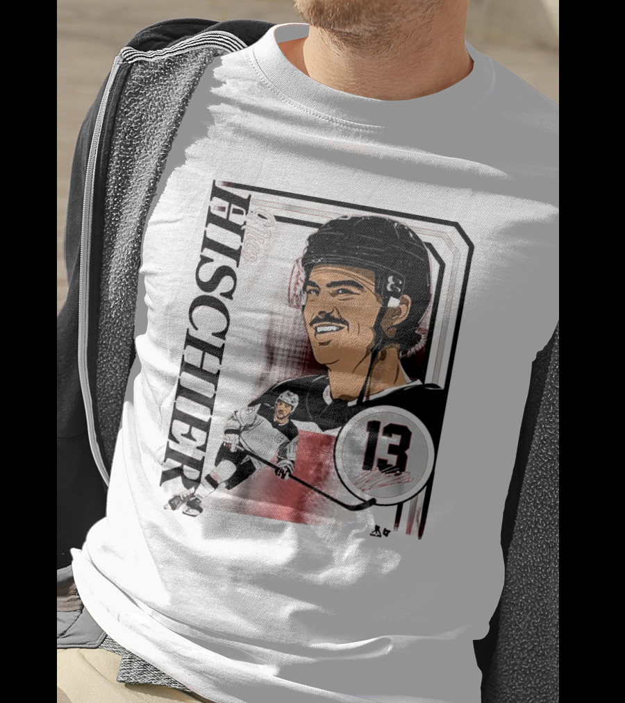 Nico Hischier Collage Frame Number 13 Hockey T-Shirt
