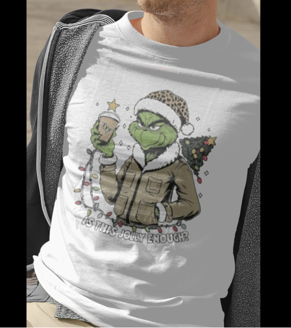 UCF Knights Grinch Santa Is This Jolly Enough Merry Christmas T-Shirt