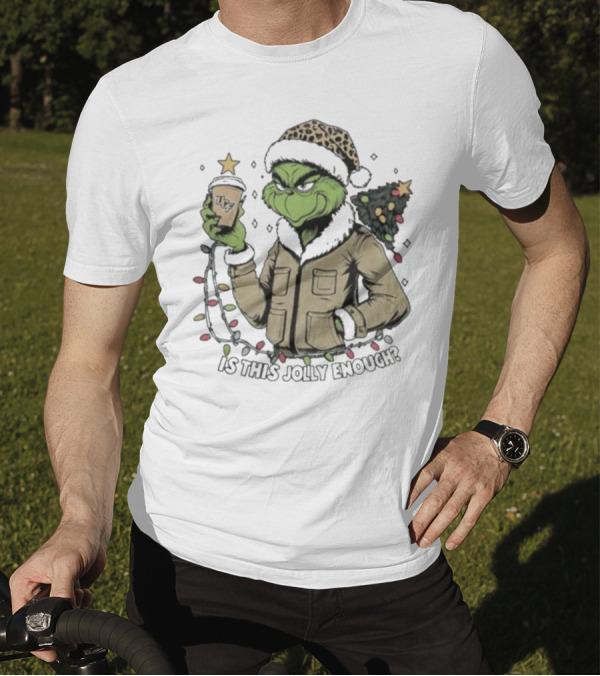 UCF Knights Grinch Santa Is This Jolly Enough Merry Christmas T-Shirt