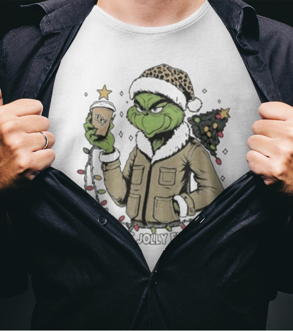 UCF Knights Grinch Santa Is This Jolly Enough Merry Christmas T-Shirt