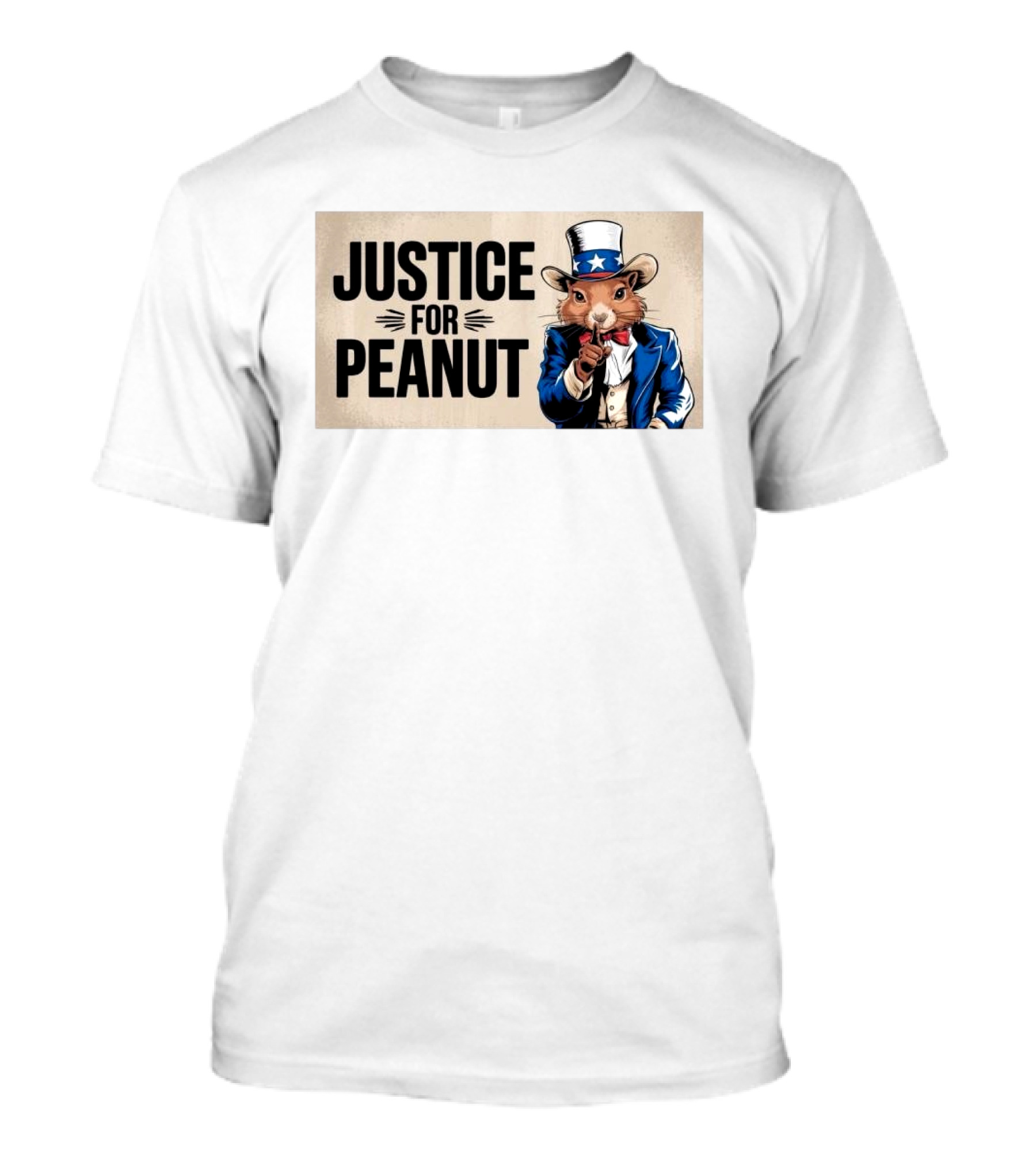 Justice For Peanut Squirrel Uncle Sam T-Shirt