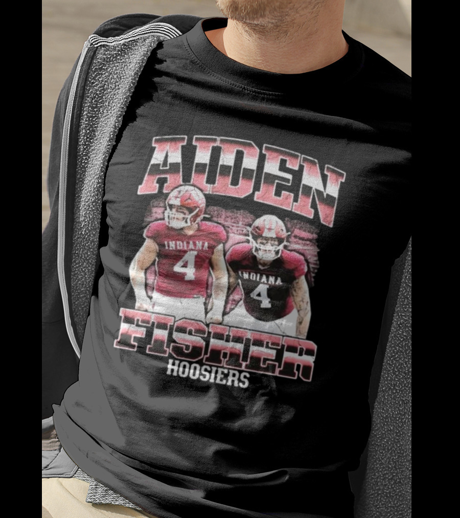 Aiden Fisher Indiana Hoosiers 90s Football T-Shirt